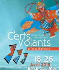 RICV, Rencontres Internationales de Cerfs-Volants. Du 18 au 26 avril 2015 à Berck. Pas-de-Calais. 